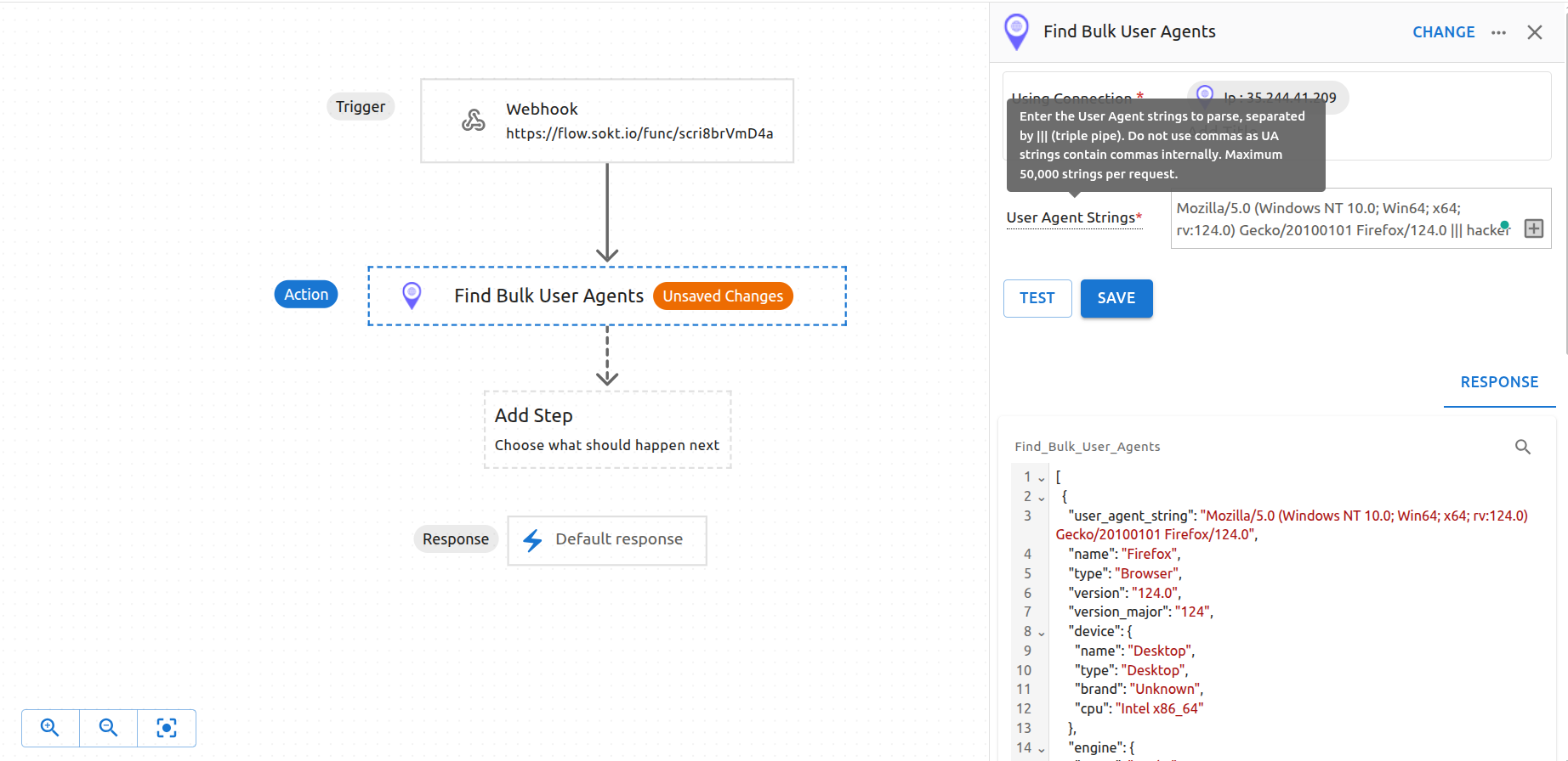 Bulk UserAgent Lookup API