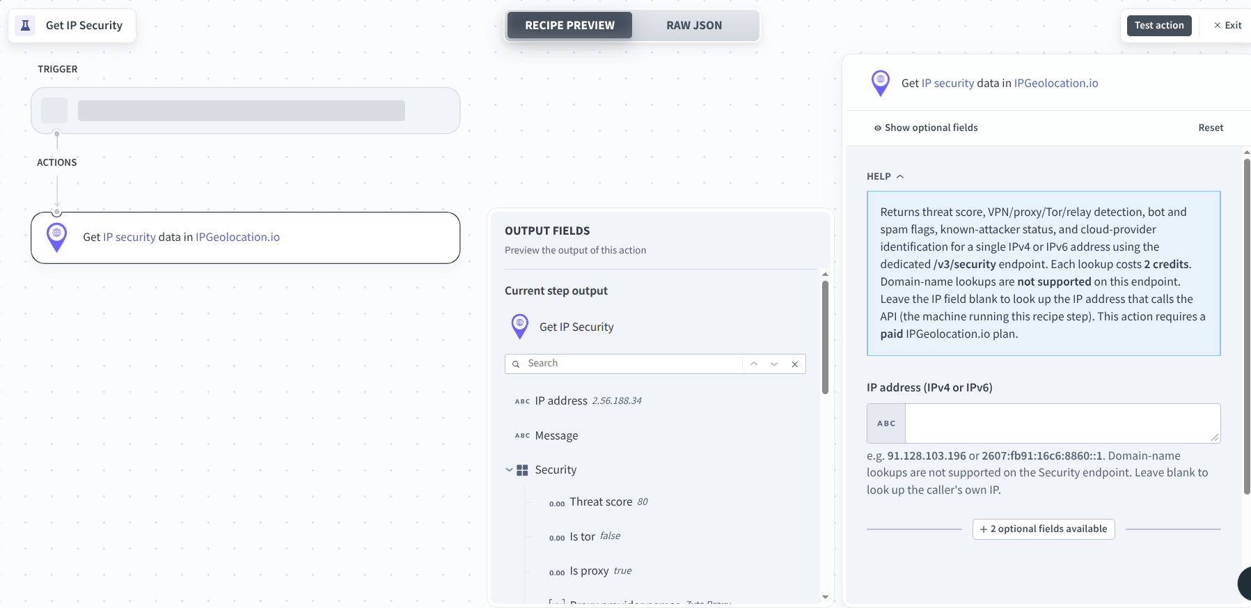 Get IP Security in Workato